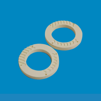 Synthetic Alumina Ceramic Disc Components Parts 94% AL2O3 High Hardness