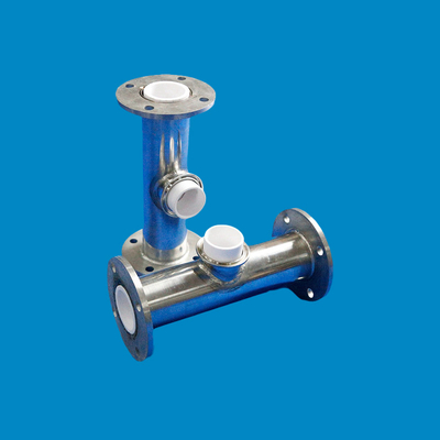 Heat Resistance Sintered Alumina Ceramic Lined Pipe Elbows Fittings For Powder Conveying