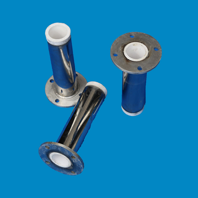 Powder Conveying steel AL2O3 Ceramic Lined Pipe Wear Resistant Pipeline Customized