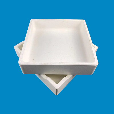 Bowl Shape Ceramic Al2o3 Tga Alumina Crucible Corrosion Resistance Custom
