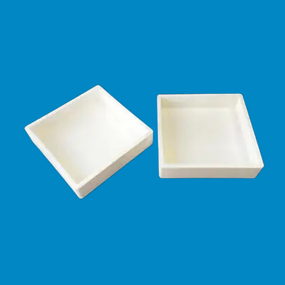 Bowl Shape Ceramic Al2o3 Tga Alumina Crucible Corrosion Resistance Custom