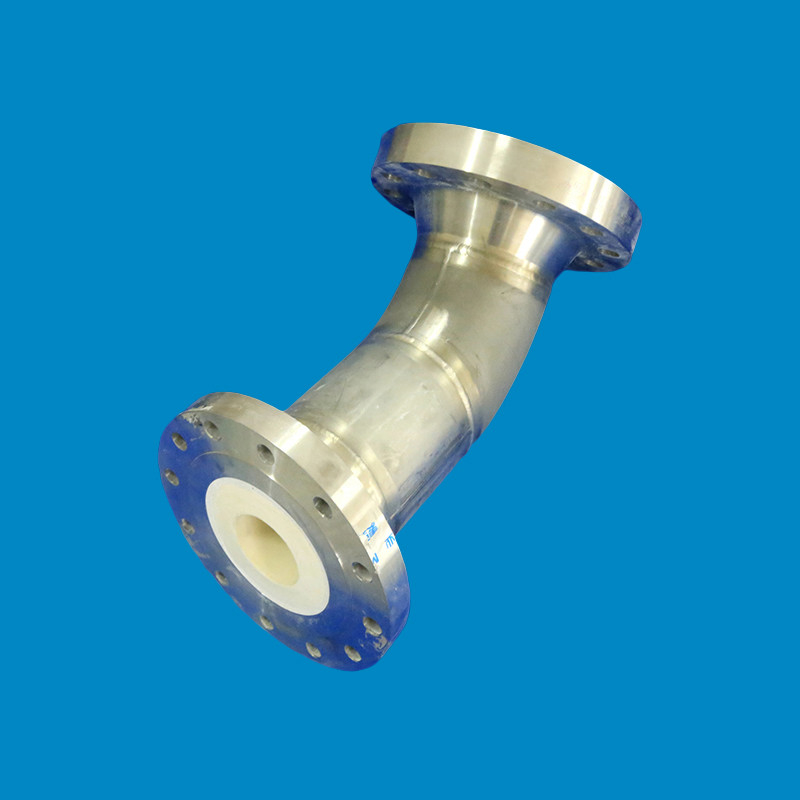 Industrial Ceramic Lined Carbon Steel Pipe Elbows High Hardness ODM